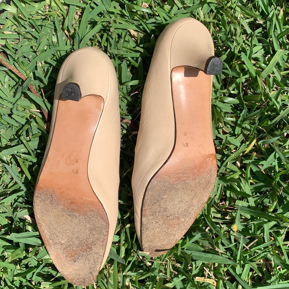 PERRY ELLIS Leather Victorian Mary Janes Heels - Picture 4 of 11